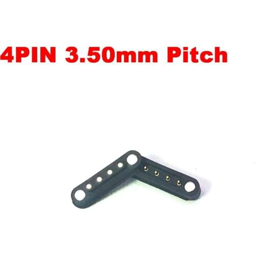 10 pair Per Lot Spring Loaded Male Female 4pin magnetic spring thimble 3.0mm pitch DC Connector magnetic center distance 17.5mm