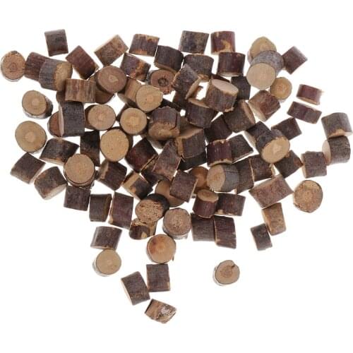 100pcs Natural Mini Wood Slices, Round Wood Slabs, Rustic Tree Bark Slice, Outdoor Country Barn Wedding Table Centerpiece Decor