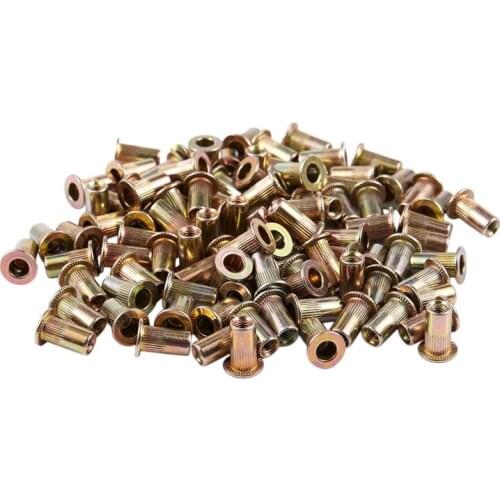 M3x9mm Countersunk Head Blind Rivet Nuts Rivnuts Nutserts 100Pcs