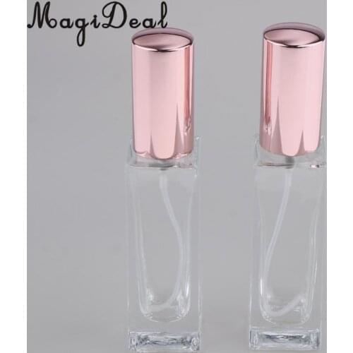 2Pcs Empty Spray Bottle Travel Glass Perfumes Atomizer Pump 30/50/100ml