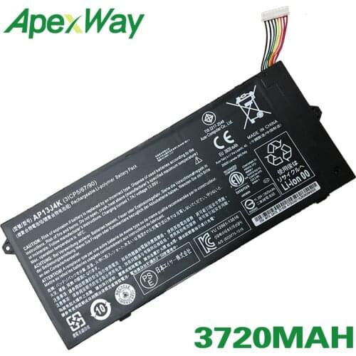 ApexWay 11.4V 3720mAh AP13J3K AP13J4K For Acer Chromebook C720 C720P 11 C740 series