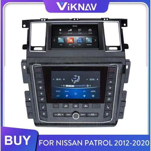 Car Radio for Nissan Patrol Y62 2012-2020 Android Dual Screen Car Stereo Multimedia Player GPS Navigator Tape Recorder Head Unit