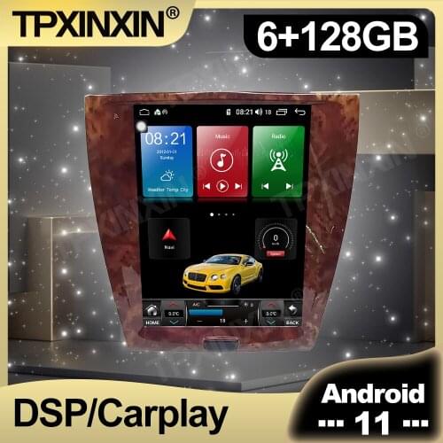128G Android 11 Tesla IPS Screen Car Radio For Jaguar XK XKR 2007 - 2011 Auto Multimedia DVD Player Navigation Stereo GPS 2 din
