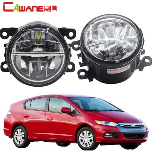 Cawanerl 2 Pieces Car Light 4000LM LED Bulb Fog Light DRL Daytime Running Lamp 6000K White 12V For Honda Insight 2010-2014