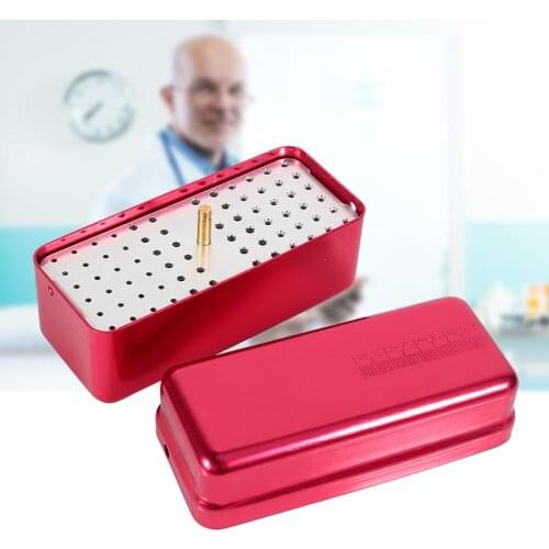 72 Holes Aluminium Alloy Sterilizer Case Dental Use Holder Disinfection Box