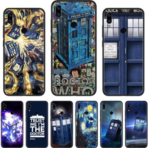 Tardis Box Doctor Who Britain tv Phone Case For Xiaomi Redmi Note 4 4x 5 6 7 8 pro S2 PLUS 6A PRO soft shell funda hull