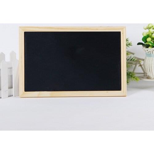 Double-Sided Blackboard Wooden Crafts Wooden Frame Small Blackboard Writing Message Board Home Decoration DIY Listing