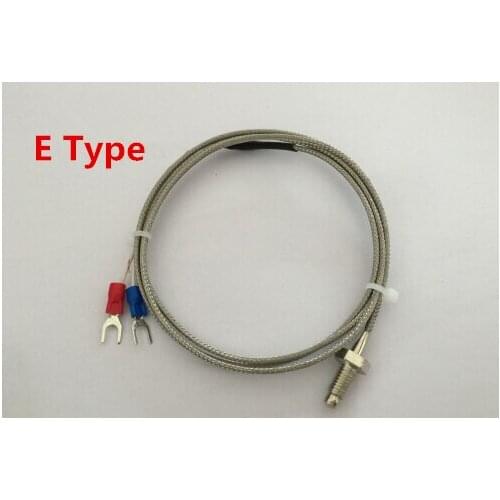 E type thermocouple 0-400 degree WRNT-01 M6 screw type temperature probe temperature line 1M 2M