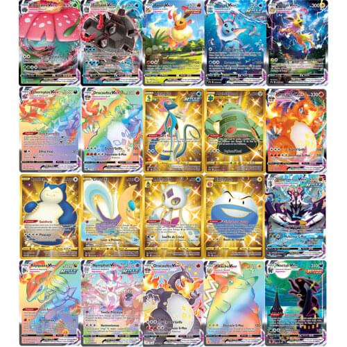 TOMY French Version Pokemon GX Shining Frenchs Cards Game Battle Carte Trading Cards Game Children Toy