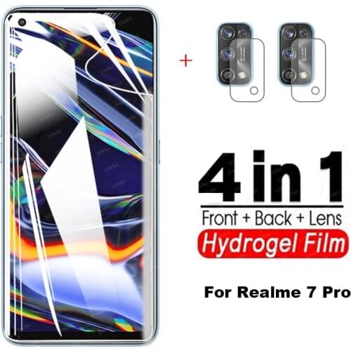 Hydrogel Film camera len protector for oppo realme 7 pro realme7pro realmi realmy 7 pro 6.4'' phone screen protective film cover