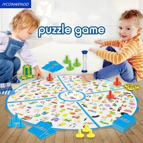 Montessori Puzzle Education Game Kid Detectives Looking Chart Board Develop childrens Brain Training Observation reaction