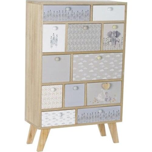 Chest of drawers DKD Home Decor Paolownia wood Elephant (60 x 25 x 94 cm)