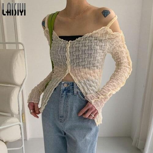 LAISIYI Off Shoulder Blouses