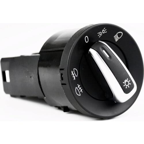 Best Chrome Headlight Control Switch Fog Light For VW Jetta Mk4 Bora Passat B5 Beetle 3BD 941 531 A 3BD941531A