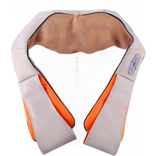 Neck Massage Shawl Shiatsu Kneading Massager Cervical Neck Shoulder Back Waist Body Massage Car Home Use