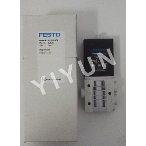 MHE4-MS1H-3/2O-1/4 525207 MHE4-MS1H-3/2O-QS-8-K 525213 MHE4-MS1H-3/2G-QS-8-K 196137 FESTO Solenoid valve Pneumatic components