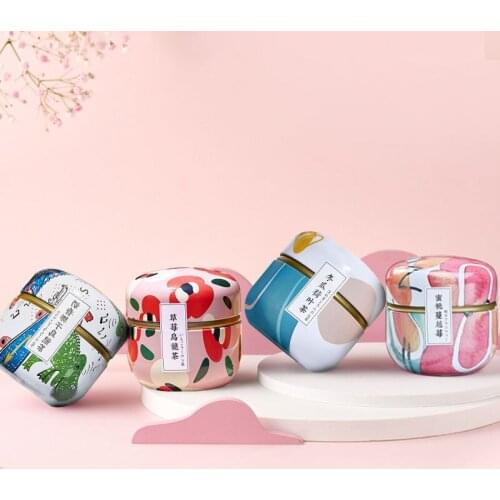 Mini Tea Caddy Tea,Coffee Tins Food Storage Container Tea Bag Storage Box for Tea Coffee Herb Candy Chocolate Sugar Spices