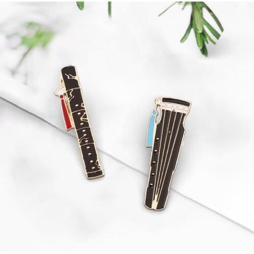 Mo Dao Zu Shi Anime Series Pin The Wild Glass Art Picture Lapel Pin Wei Wuxian Lan Wangji Cartoon Badges For Clothes Bag