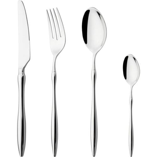 1Pc 304 Stainless Steel Cutlery Set Knife Fork Tea Spoon Dinnerware Tableware Set High Quality Silverware Party Kitchen Flatware