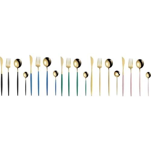 4x Stainless Steel Cutlery Set Dinner Steak Ice Cream Knife Fork Spoon