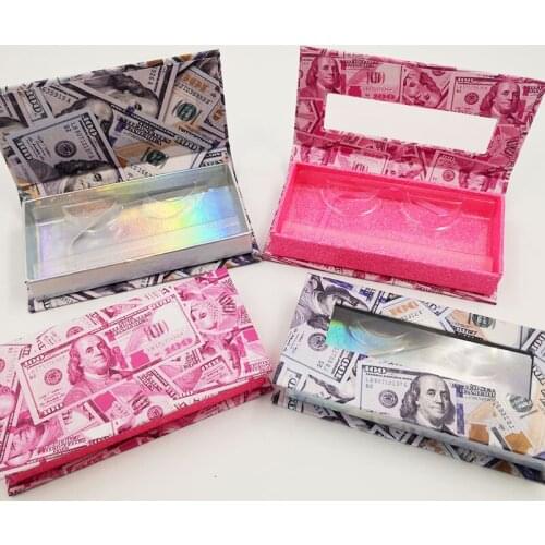 NEW 40pcs Mink Eyelashes cases Colorful Packing Rectangle Boxes Lashes Package 25mm mink eyelashes magnetic case empty Makeup