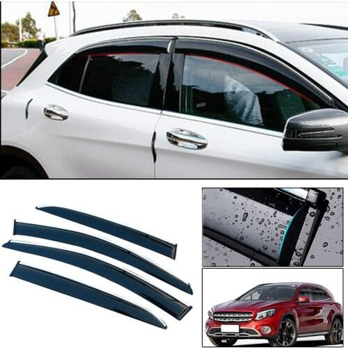 For Mercedes Benz GLA200 220 260 300 2015 2016 2017 2018 Injection molding Window Visor Vent Shades Sun Rain Guard