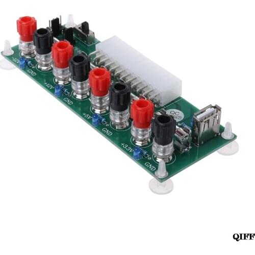 Drop Ship&Wholesale ATX Benchtop Computer Power Supply Electric Circuit 24Pins Breakout Board Module APR28