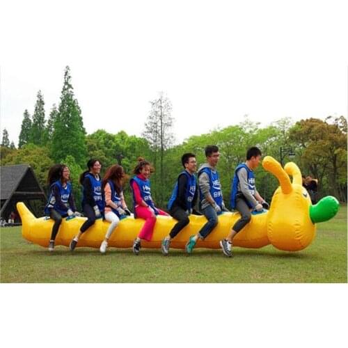 PVC Tarpaulin Fun Inflatable Caterpillar Pipe Game for Outdoor