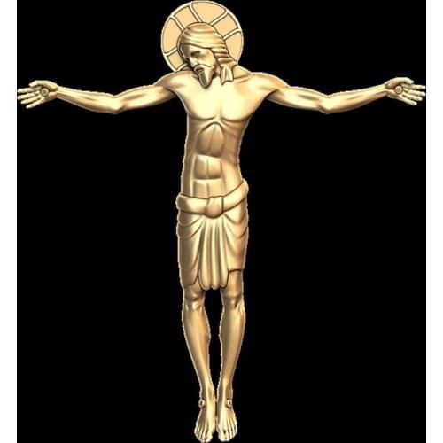 3D model relief Jesus suffers STL model for CNC Router carving engraving artcam aspire christian religion