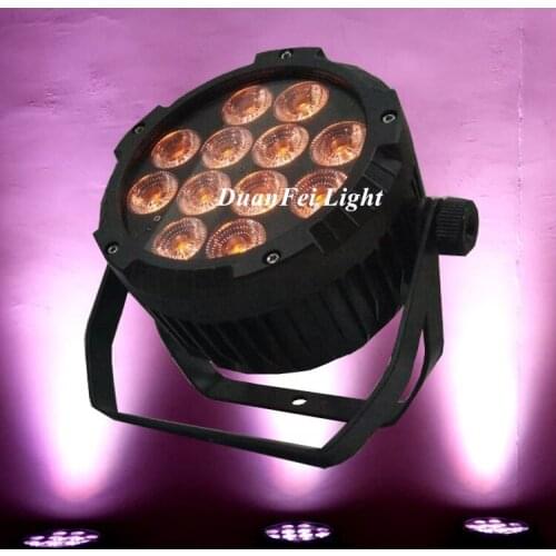 10pcs-lot Stage light dmx 12x18w quad led par rgbwa uv 6in1 waterproof ip 65 led par can outdoor wash wall light