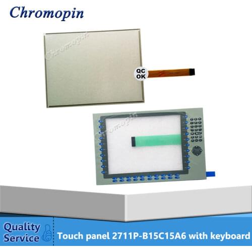 Touch panel for AB 2711P-B15C15A6 2711P-B15C15A7 2711P-B15C1D6 2711P-B15C10D6 PanelView Plus CE 1500 with Membrane keypad