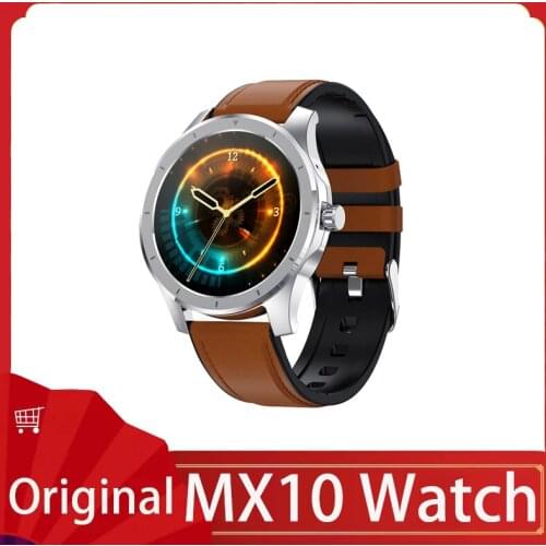 MX10 Bussiness Smart Watch Men Playback 512M Storage 1.28inch Full Round Bluetooth Call IP68 Waterproof Sport Band