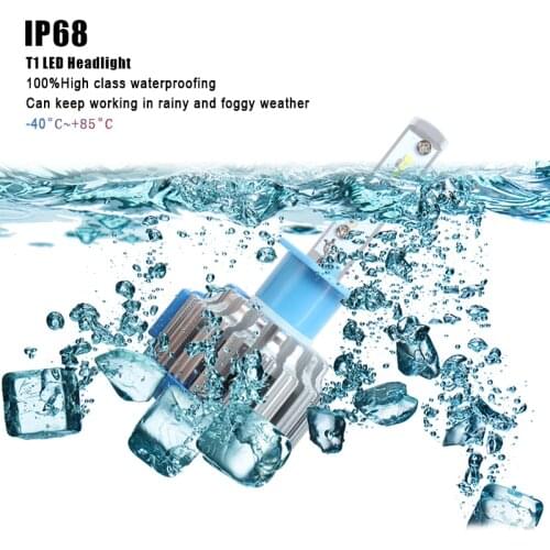 T1 Car LED Headlight H1 H7 H3 HB3 H4 H8 H9 H11 9005 9006 72W Car Styling 7200LM 6000K Auto Headlamp Bulb