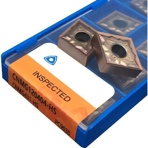 CNMG120404 CNMG120408 HS PC9030 Carbide Inserts External Turning Tool CNC Lathe Cutter Tool CNMG 120404 08 For MCLNR Tool Holder