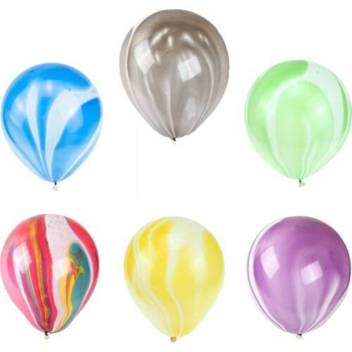 10/20/30pcs Agate Latex Balloon Cloud Balloons Birthday Wedding Party Decorations Party Wall Baloon Arch Supplies