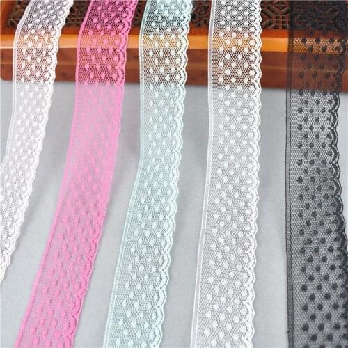 High quality 10 yard/lot29mm lace ribbon DIY Sewing embroidery net African lace fabric trim Handicraft accessories wedding dress