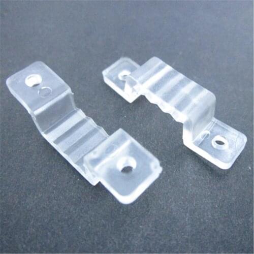 50pcs/lot LED Strip Clip for Fixing Flexible SMD 3528 5050, 12mm Silicon Clip, Strips Holder, LED Strips Connector Free Ship