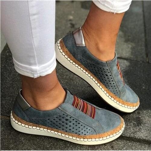 New Women Vulcanize Shoes Slip On Flats Sneakers Women Summer Autumn Canvas Ladies Casual Shoes Female Loafers888