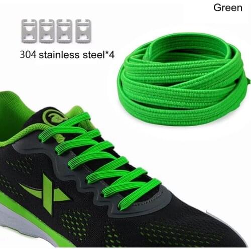 1pair 100CM Elastic Rubber Shoe Lace No Tie Lazy ShoeLaces Sneaker Children Safe Elastic Shoelace