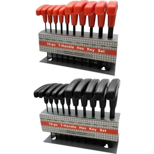 10 Piece Wrench Set Newest Type Universal T-Handle Hex Key Hand Tools Auto Bike