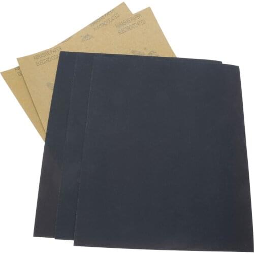 5 Sheets Waterproof 2000 Grit 28x23cm Abrasive Sandpaper Silicone Carbide Sand Paper for Wet Dry Car Shipbuilding Polishing Tool