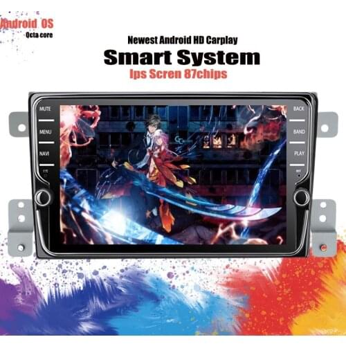 8" IPS Android 10 Octa Core Car DVD video Player with 4G wifi built in gps head unit For Suzuki Grand Vitara 2005 2015 usb dvr