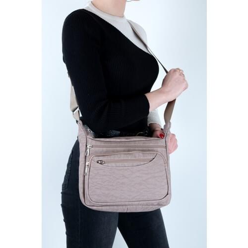 Byhakan HK-0102 KLINER Fabric Women Messenger Bag Beige