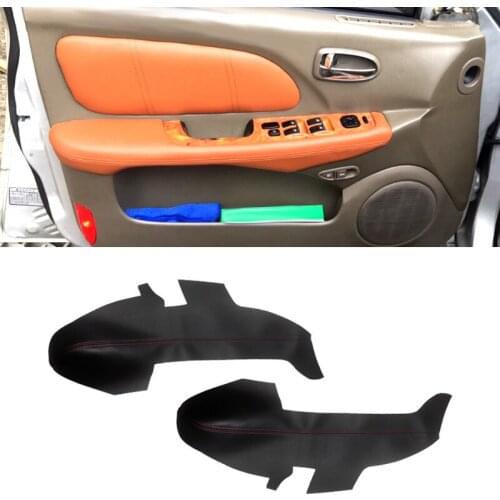 For Hyundai Sonata 2004 2005 2006 2007 2008 Car-styling Front 2 Door Armrest Panel Microfiber Leather Cover Protective Trim