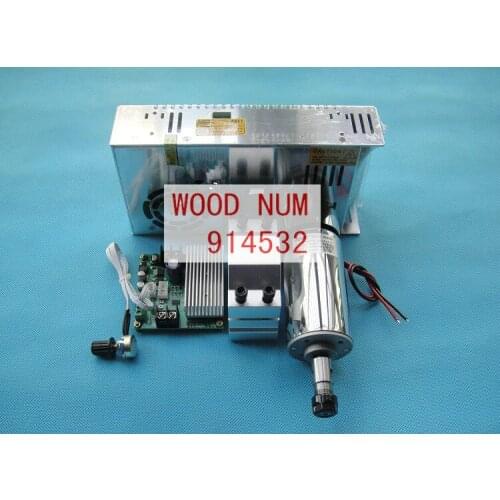ER11 0.4KW 400W Air-cooling Cooled Spindle Motor+ Mach3 Speed Governor Regulator+52mm Spindle Fixture+ Power Supply