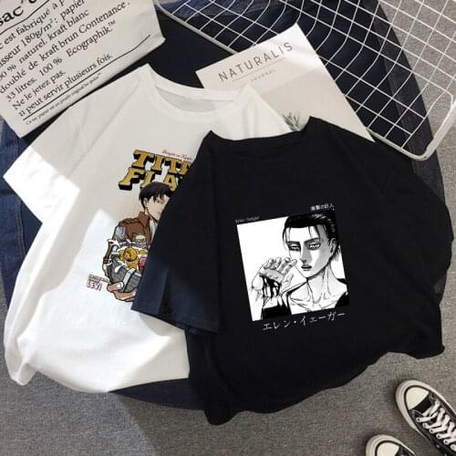 Japanese Anime Attack on Titan Cool T Shirt Men Shingeki No Kyojin T-shirt Manga Streetwear Tshirt Casual Graphic Top Tees Male