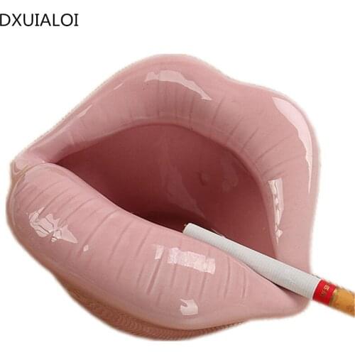 China Posacenere In Ceramic of Smoking Awake Location Lip Creative Personality In Mouth Mode For The House of Mini Fashion