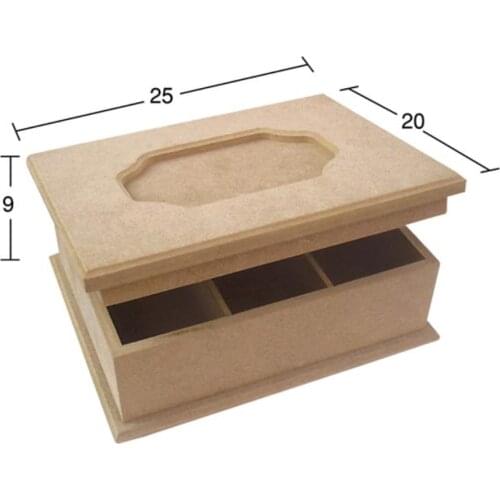 KU219 pcs set Pool Tea Box, Can Be Painted Mdf Box