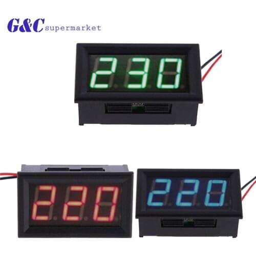 Mini Digital 0.56 inch Voltmeter Ammeter AC60-500V Voltmeter Current Meter Tester LED Display diy electronics