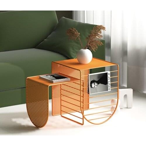 Nordic Multifunctional Iron Tea Table Combination Of Small House Type Simple Modern Flower Table Decoration Chinese Furniture